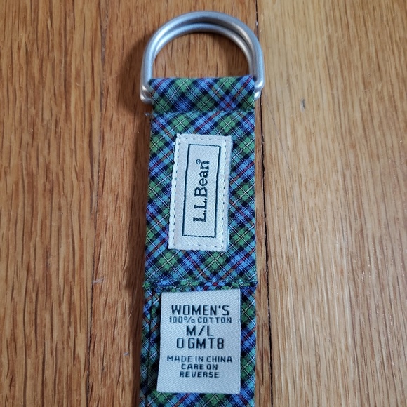 🥳HOST PICK🥳 LLBean cotton plaid belt, M/L - Picture 6 of 6